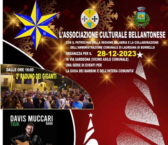 A Laureana di Borrello raduno dei giganti e “Musica sotto l’albero” con Davis Muccari