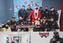 Gruppi ultras di Rosarno in ospedale a Polistena: tanti doni natalizi per i piccoli pazienti