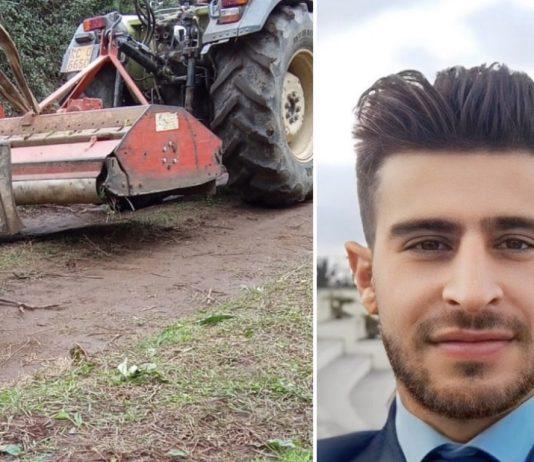 Cinquefrondi – si ribalta trattore, muore il 30enne Davide Tropeano