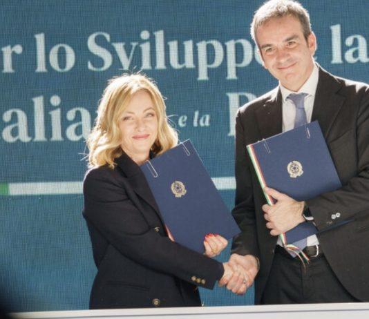 Presidente Meloni e Occhiuto firmano accordo per fondo sviluppo e coesione