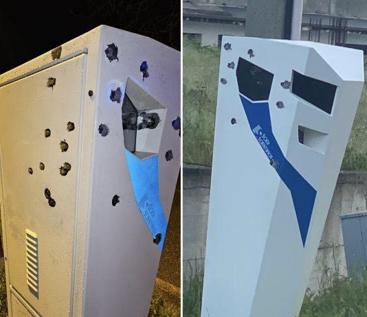 Furia a Palmi: autovelox distrutto da colpi d’arma da fuoco