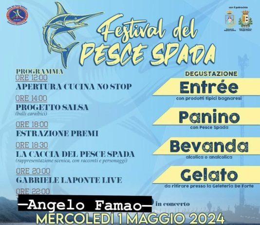 A Bagnara Calabra la prima edizione del Festival del Pesce Spada – mercoledì 1 maggio