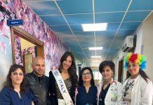 Miss mondo Italia in visita al reparto pediatria dell’ospedale di Polistena