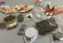 Cocaina, hashish e marijuana rinvenute in appartamento: arrestato 26enne