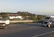 Incidente stradale – coinvolte tre auto: otto feriti