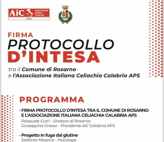 Firma Protocollo d’intesa tra il Comune di Rosarno e l’Associazione Italiana Celiachia Calabria APS