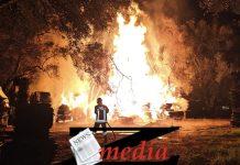 Incendio a Rizziconi in un’azienda