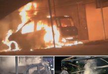 Incendio a Rosarno – auto distrutta