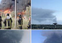 Palmi – Grosso incendio in località Pontevecchio