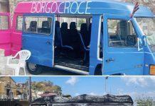 Incendiato pulmino associazione “Borgo Croce”