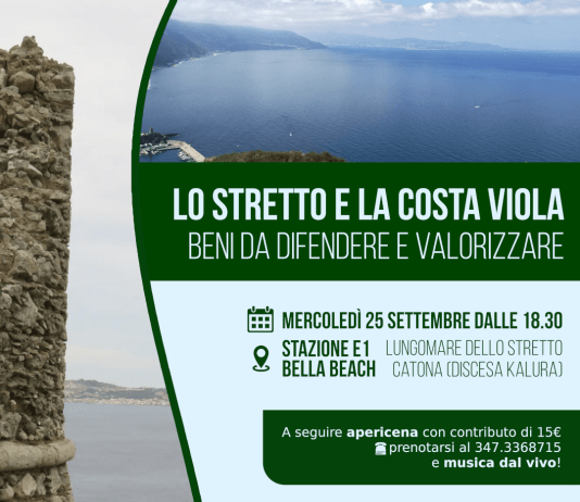 Movimento No PONTE – Assemblea popolare: “Lo Stretto e la Costa Viola: beni da difendere e valorizzare”