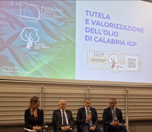 Olio di Calabria presenta a Roma, al Poligrafico e Zecca dello Stato, il contrassegno ufficiale ed il qr code per le contraffazioni