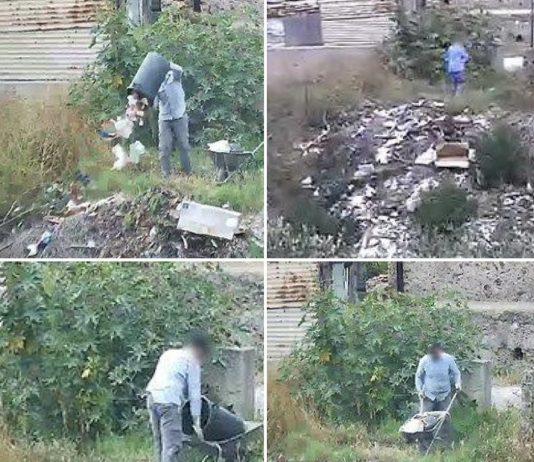 Sorpreso ad abbandonare rifiuti nel torrente