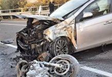 Scontro auto moto – morto 47enne