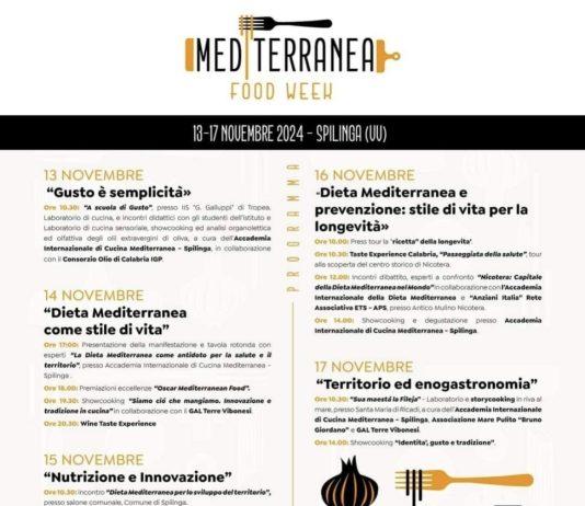 “Mediterranea food week” a Spilinga – il programma completo