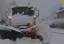 Neve sulla A2, in azione mezzi dell’Anas