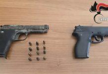 Pistola e munizioni nascoste in un terreno – tre arresti