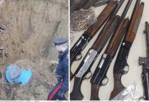 Arsenale armi da guerra e carico di cocaina occultati sotto terra – indagato proprietario azienda