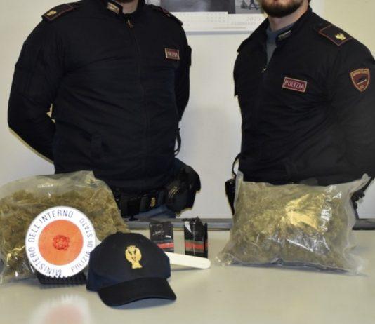 Polizia scopre valigetta con marijuana e hashish