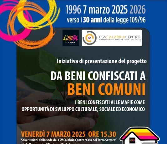 Presentazione del progetto: “Da Beni confiscati a Beni comuni”