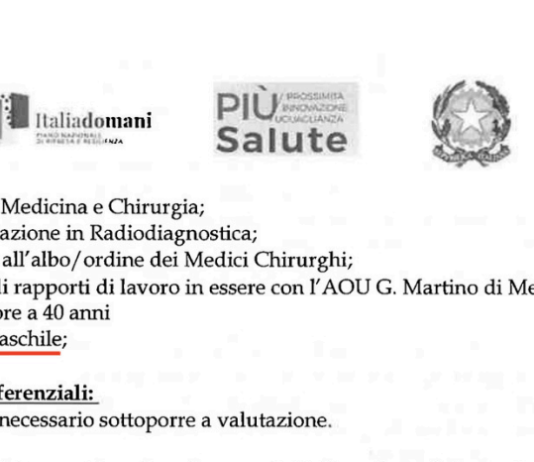 Bando concorso solo per uomini – dopo indignazione l’Ateneo rettifica