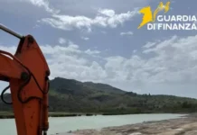 Cava abusiva di inerti scoperta e sequestrata da Guardia di Finanza