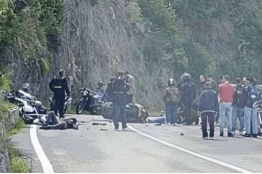 Incidente su Ss 18 – scontro tra moto: due feriti di cui uno grave