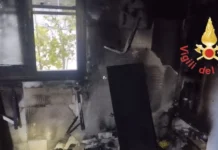 Incendio in appartamento – tanta paura ma nessun ferito