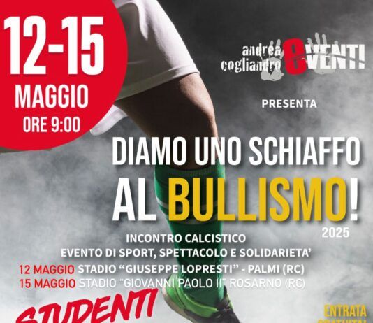 L’evento “Diamo uno schiaffo al bullismo” farà tappa a Palmi e Rosarno