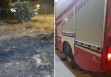 Incendio a Rosarno, in fiamme cavi della fibra ottica