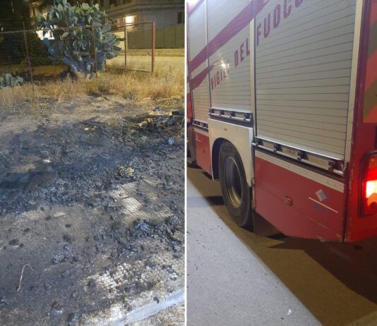Incendio a Rosarno, in fiamme cavi della fibra ottica