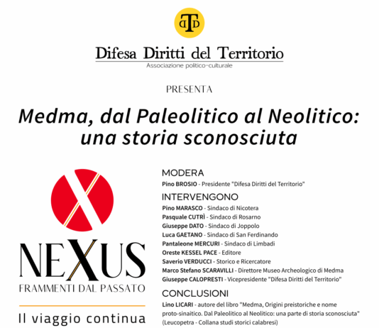 “Medma, Origini preistoriche e nome proto-sinaitico – Dal Paleolitico al Neolitico: una parte di storia sconosciuta”, presentazione del libro di Lino Licari DDT nexus nicotera medma