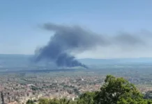Incendio a Lamezia Terme Sud: fiamme nei pressi della Statale 280, coinvolta azienda di rifiuti
