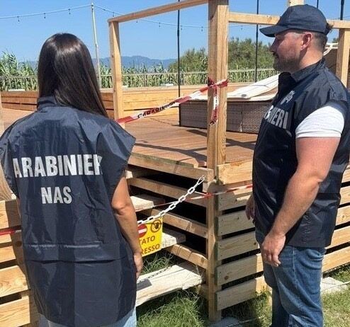 Controlli Carabinieri NAS – sequestrata area attrezzata con piscina realizzata senza autorizzazioni