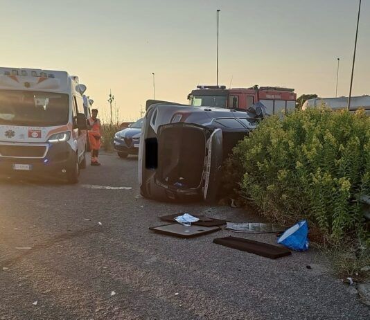 Incidente Ss 682 – due auto coinvolte