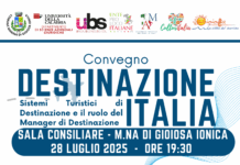“Destinazione Italia”: il 28 luglio a Marina di Gioiosa Ionica convegno sul turismo come volano per il territorio Destinazione Italia Marina di Gioiosa Ionica