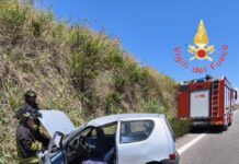 Perde il controllo del mezzo finendo fuori strada – ferito un giovane