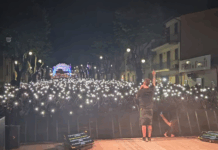 SUCCESSO STRAORDINARIO PER LA XXIV FESTA NAZIONALE DELLO STOCCO Un momento del concerto di Fedez - Cittanova