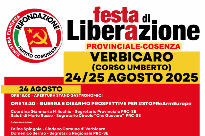 Festa di Liberazione Verbicaro - Rifondazione Comunista