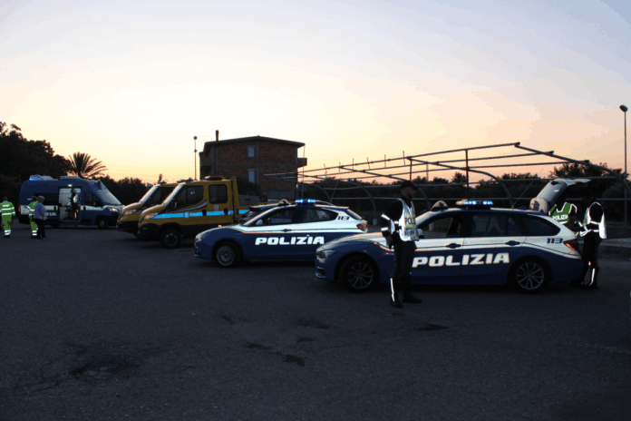 Polizia di Stato - Posto di blocco notturno