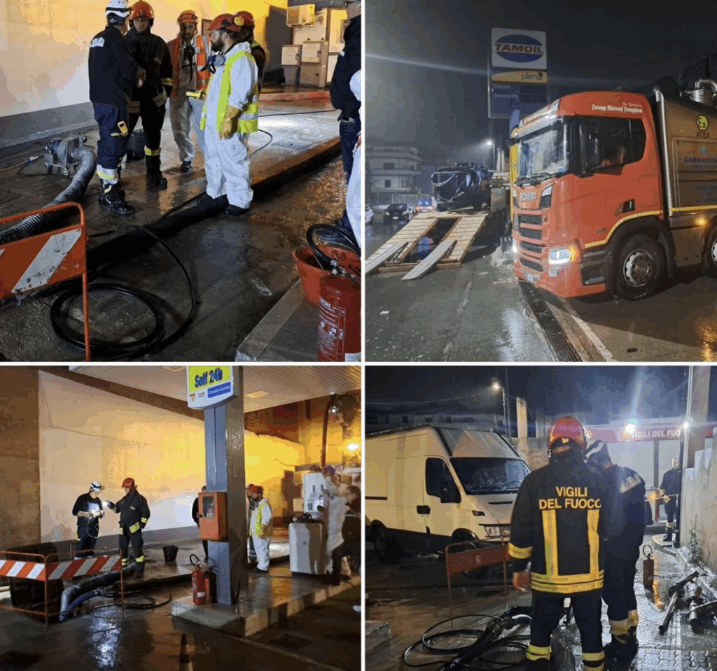 Rosarno - Distributore di carburante - Perdita benzina