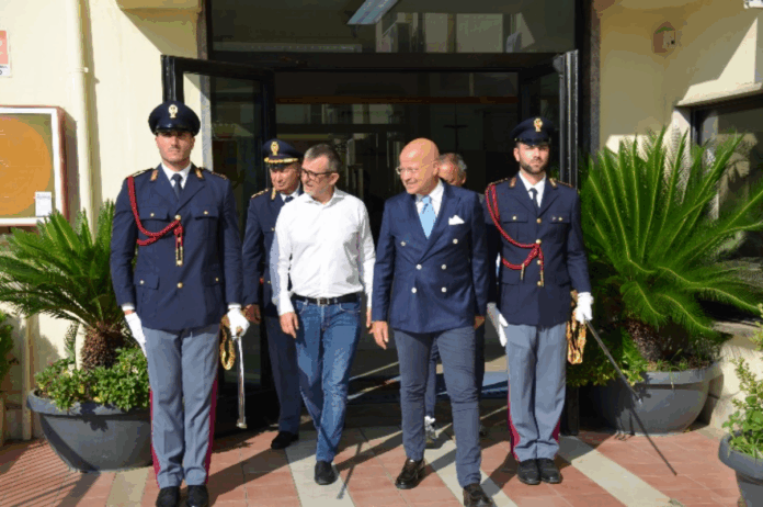 Sottosegretario alla Giustizia Andrea Delmastro Delle Vedove - Questura di Crotone