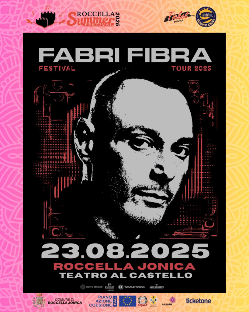 Fabri Fibra - Roccella Summer Festival - Locandina