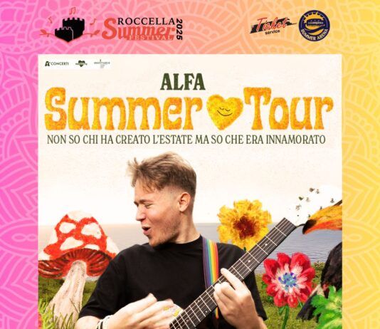Roccella Summer Festival 2025, mercoledì 20arriva Alfa con il tour “Non so chi ha inventato il mondo ma so che era innamorato”