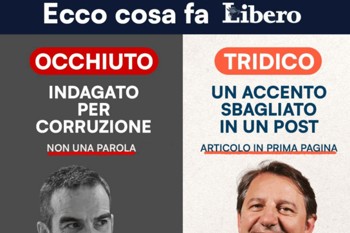 Elezioni Regionali - Pasquale Tridico contro Libero Quotidiano