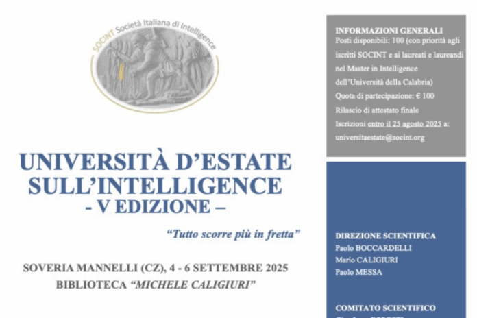 Università d’Estate sull’Intelligence - SOCINT