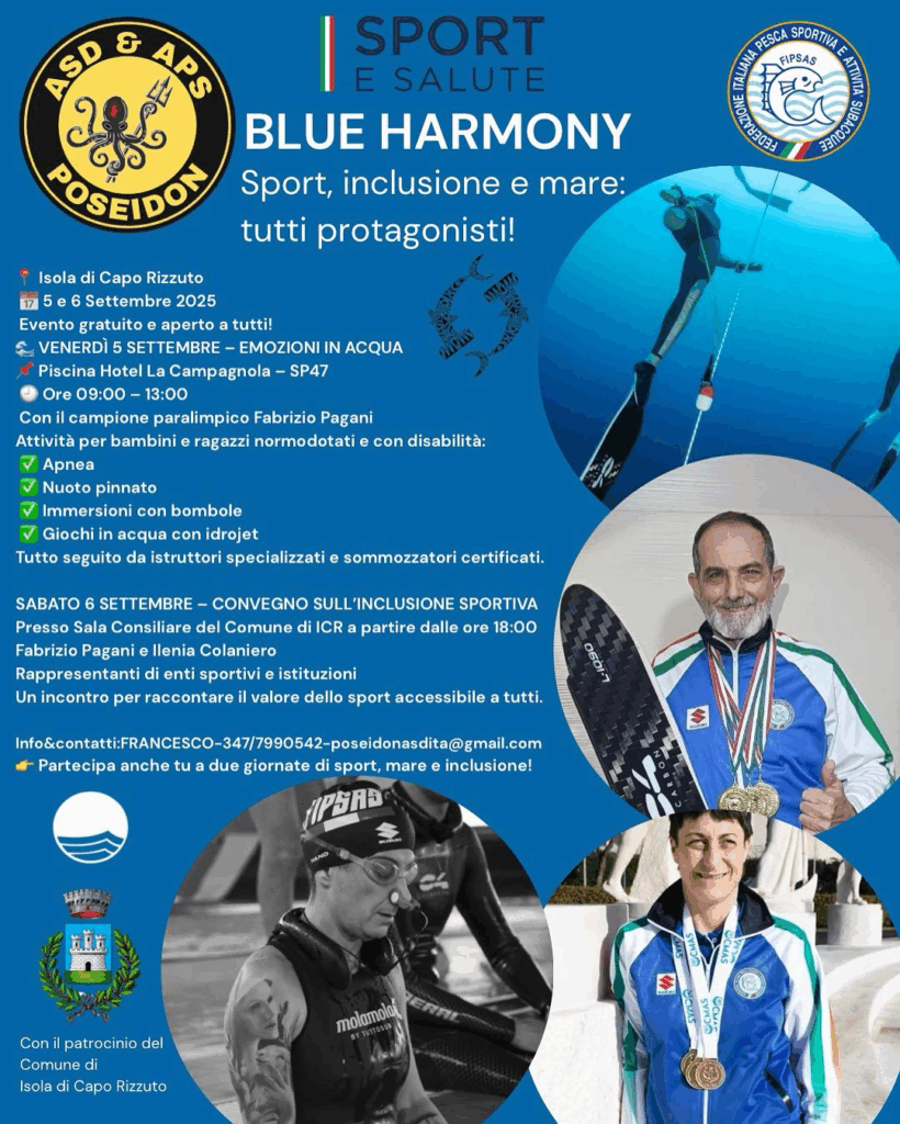 Blu Harmony 2025 - Sport inclusivo - Locandina