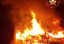 Incendio nella notte a Sellia: Vigili del Fuoco in azione, fiamme domate prima che raggiungessero le case Vigili del Fuoco - Incendio nella notte