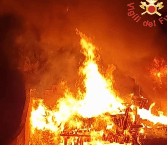 Incendio nella notte a Sellia: Vigili del Fuoco in azione, fiamme domate prima che raggiungessero le case Vigili del Fuoco - Incendio nella notte