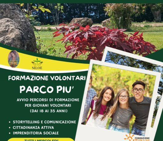 “Parco Più” – Al via la formazione per i giovani volontari